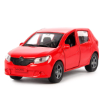 Модель ин. мет. "Renault Sandero" 12см, открыв.двери, красный, коробка SB-17-61-RS-N(RE)-WB (Технопарк)