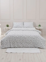 КПБ YERRNA 1,5сп 145*215см белый с рисунком