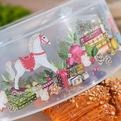 Крышка для СВЧ 25см "Игрушки", бесцветный