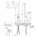 Смеситель для кухни Ritmonio Zenit с поворотным корпусом, хром E0CU100CRL
