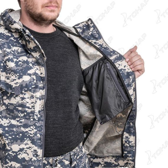 Костюм летний антимоскитный Тайган, цв.серый пиксель р.44-46/170-176 (T-KS-T-GP5072-M-1) Helios