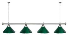 Лампа STARTBILLIARDS 4 пл. (плафоны хром,штанга антик медь,фурнитура золото)