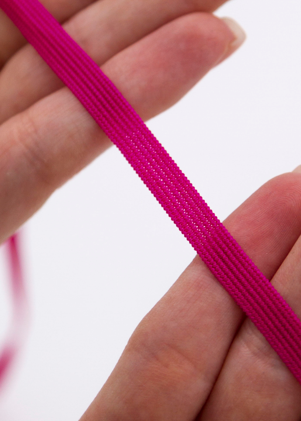 Резинка узкая бельевая малиновая фуксия ширина 6 мм Lauma (Латвия)