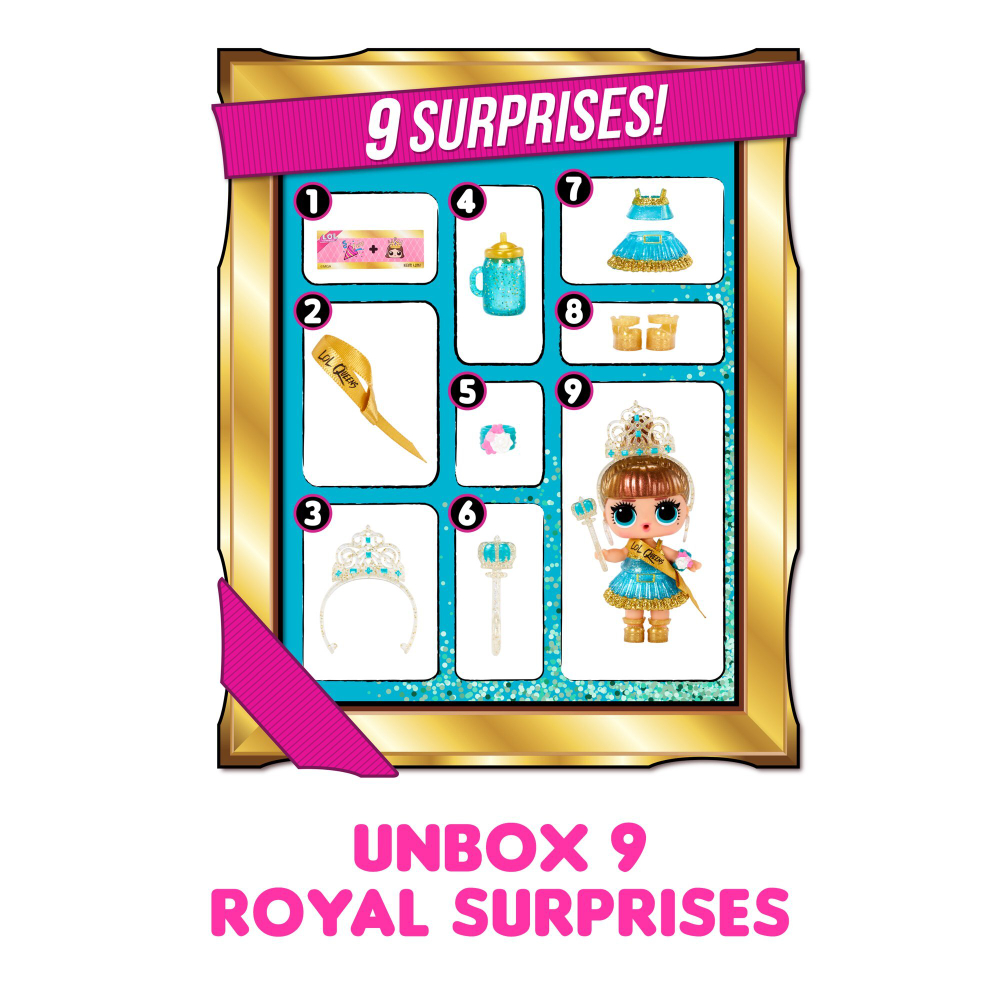 Шар c куклой-королевой LOL Surprise Queens