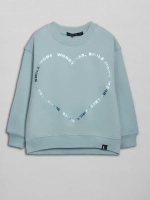 Свитшот для девочки, голубой