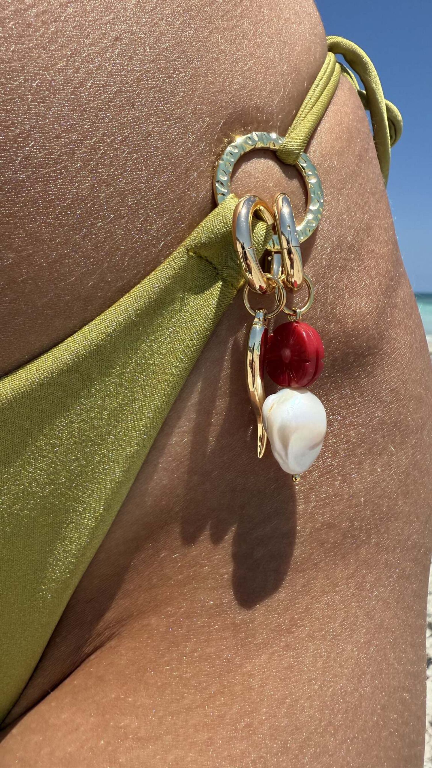 Серьги/подвески на купальник Spainish Passion Earrings - Red