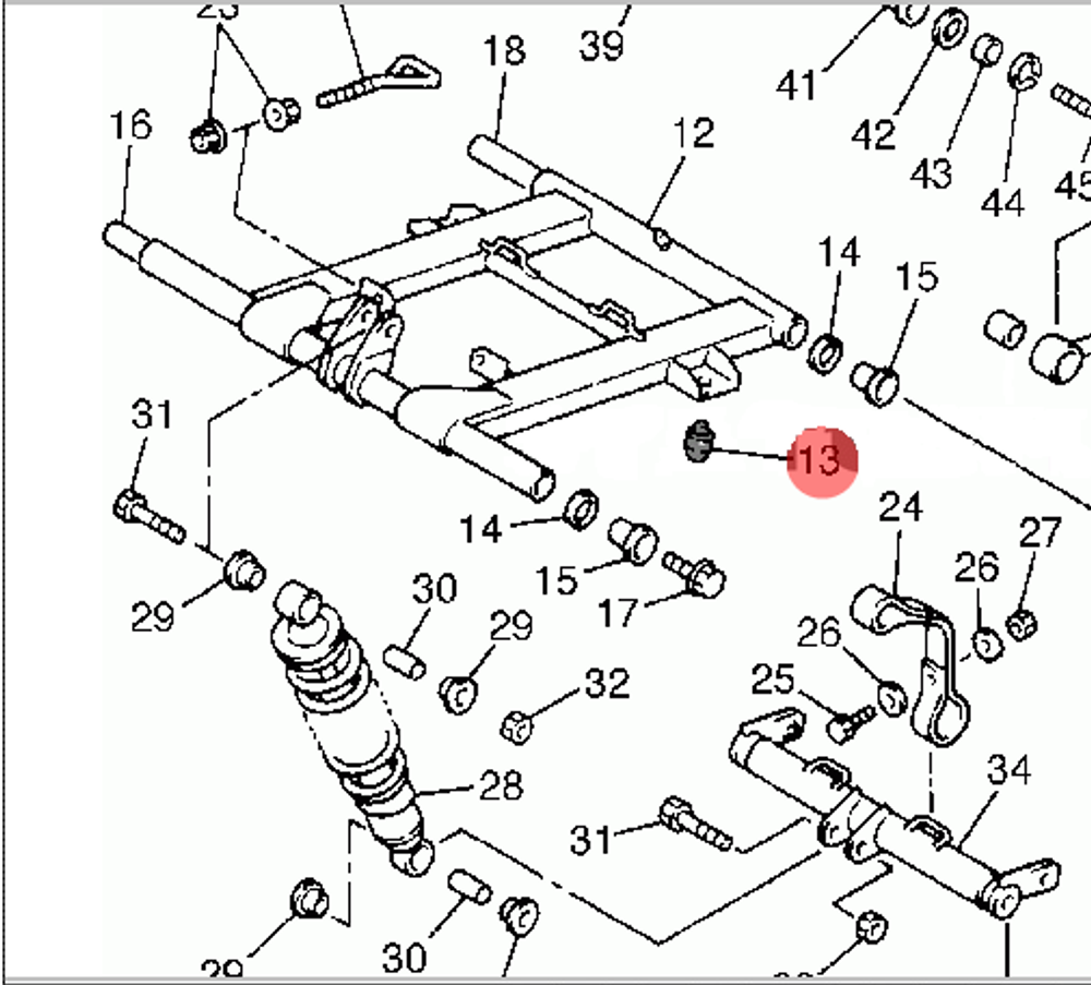 Успокоитель Yamaha 83M214880000