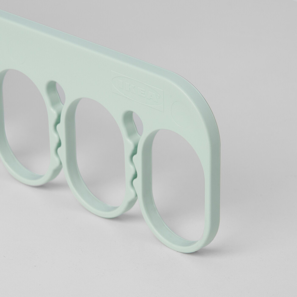 Вешалка с 8 зажимами IKEA SLIBB (СЛИББ), Зеленый