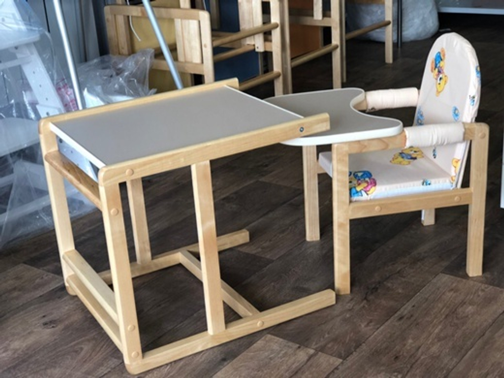 Стульчик для кормления Матрешка (Беж-Латте)