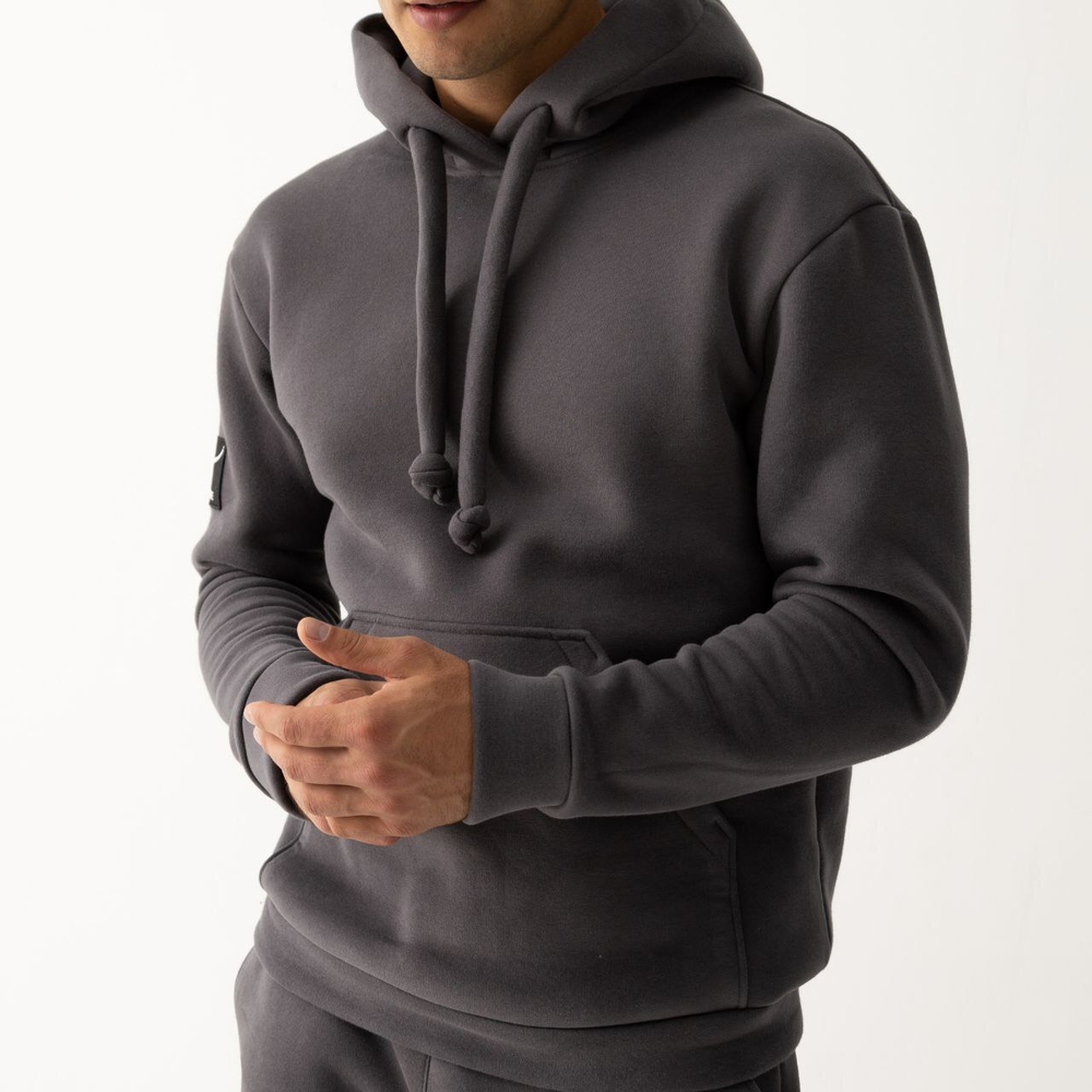 Костюм мужской спортивный теплый. Графит