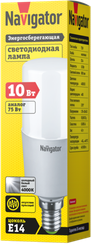 Лампа светодиодная Navigator T39 220V Е14 10W 4000К 29441
