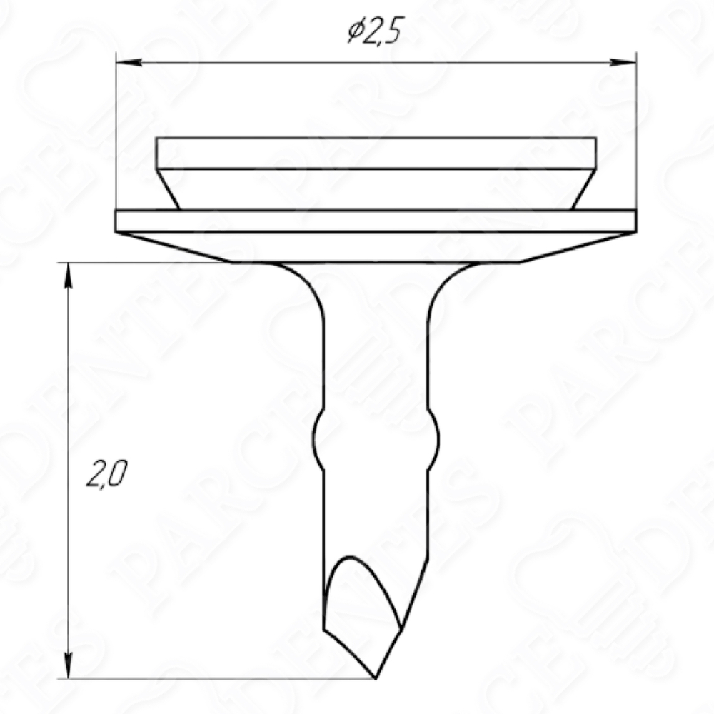 Пин безударный 2,0