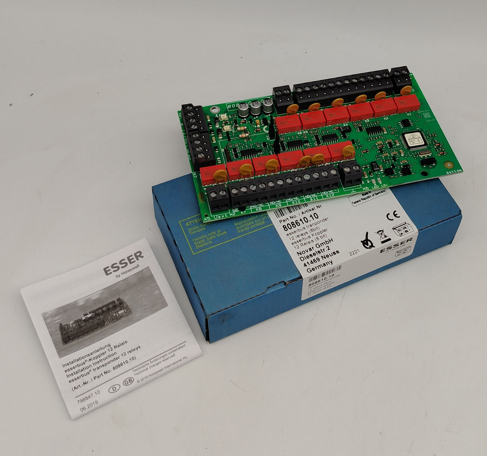 Модуль Esserbus транспондер 12 реле адресный Honeywell Esser IQ8 808610.10