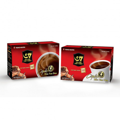 Вьетнамский растворимый черный кофе G7 Trung Nguyen, 15 пак. по 2 г