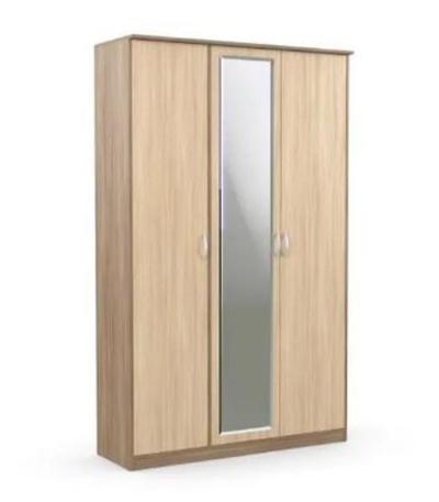 Шкаф 3-х створчатый без зеркала Ясень шимо темный/Ясень шимо светлый