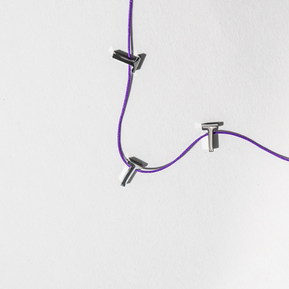 Подвеска в форме буквы "T", 8мм, сталь без покрытия