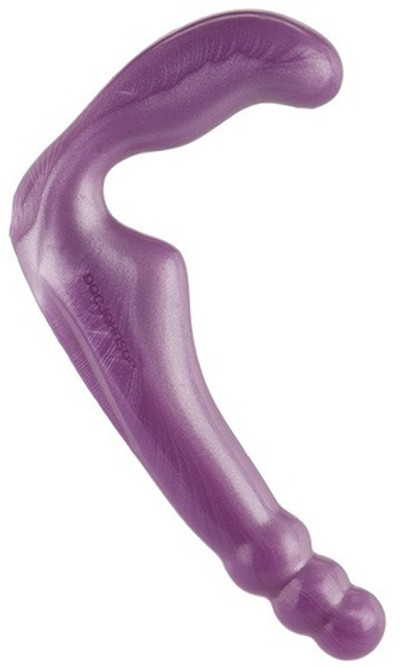 Безремневой фиолетовый страпон из силикона THE GAL PAL