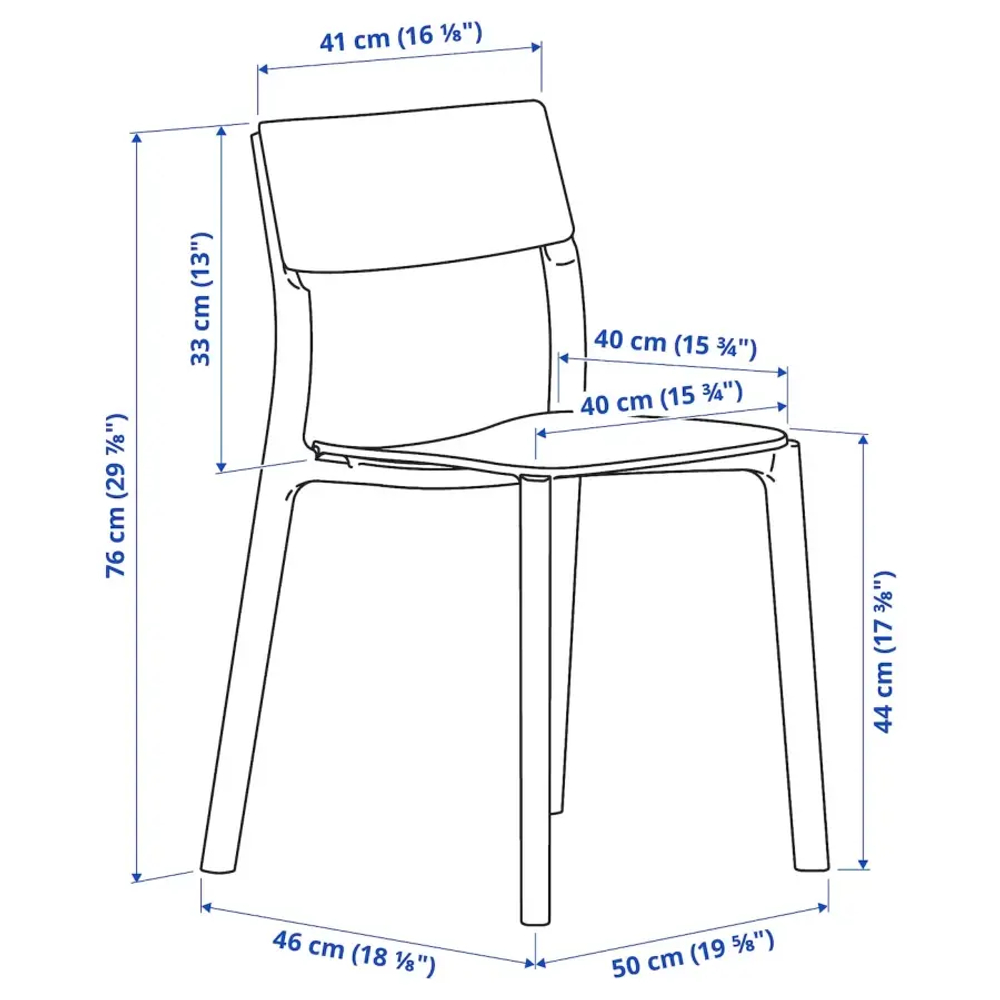 Стол и 4 стула - PS 2012 / JANINGE IKEA / ЙАНИНГЕ ИКЕА, 106х80х74 см,  белый