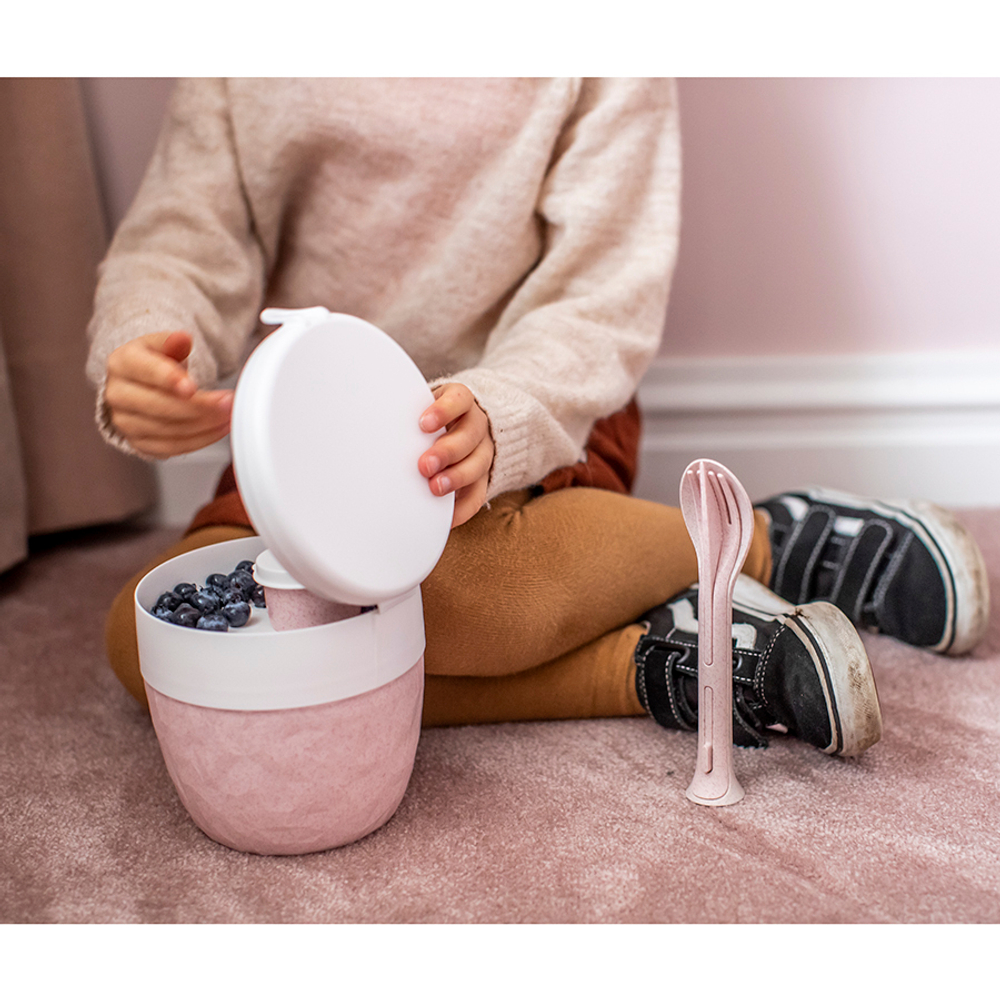 Ланч-бокс club bento, organic, розовый