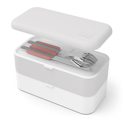 Набор из 3 столовых приборов в футляре mb slim box, flamingo