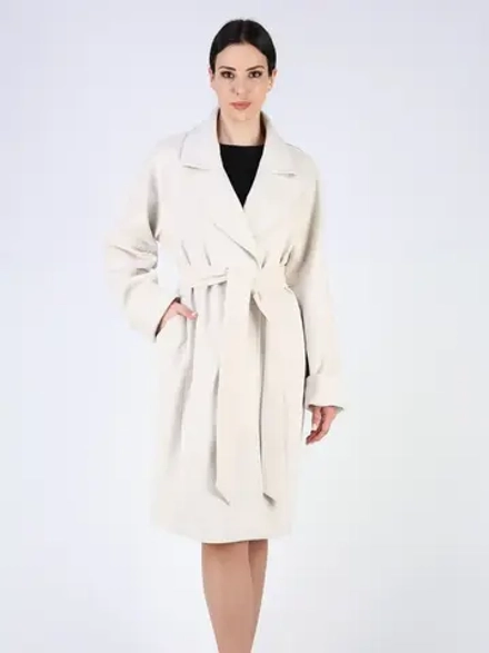 Пальто демисезонное оверсайз с поясом