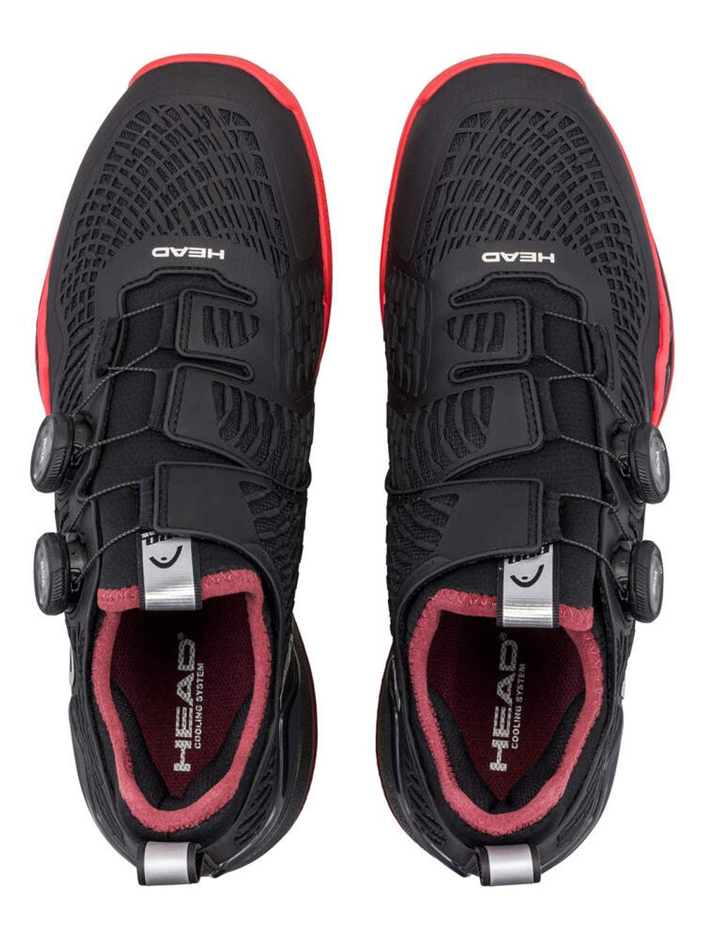 Мужские теннисные кроссовки Head Endure Pro Boa Clay - black/red