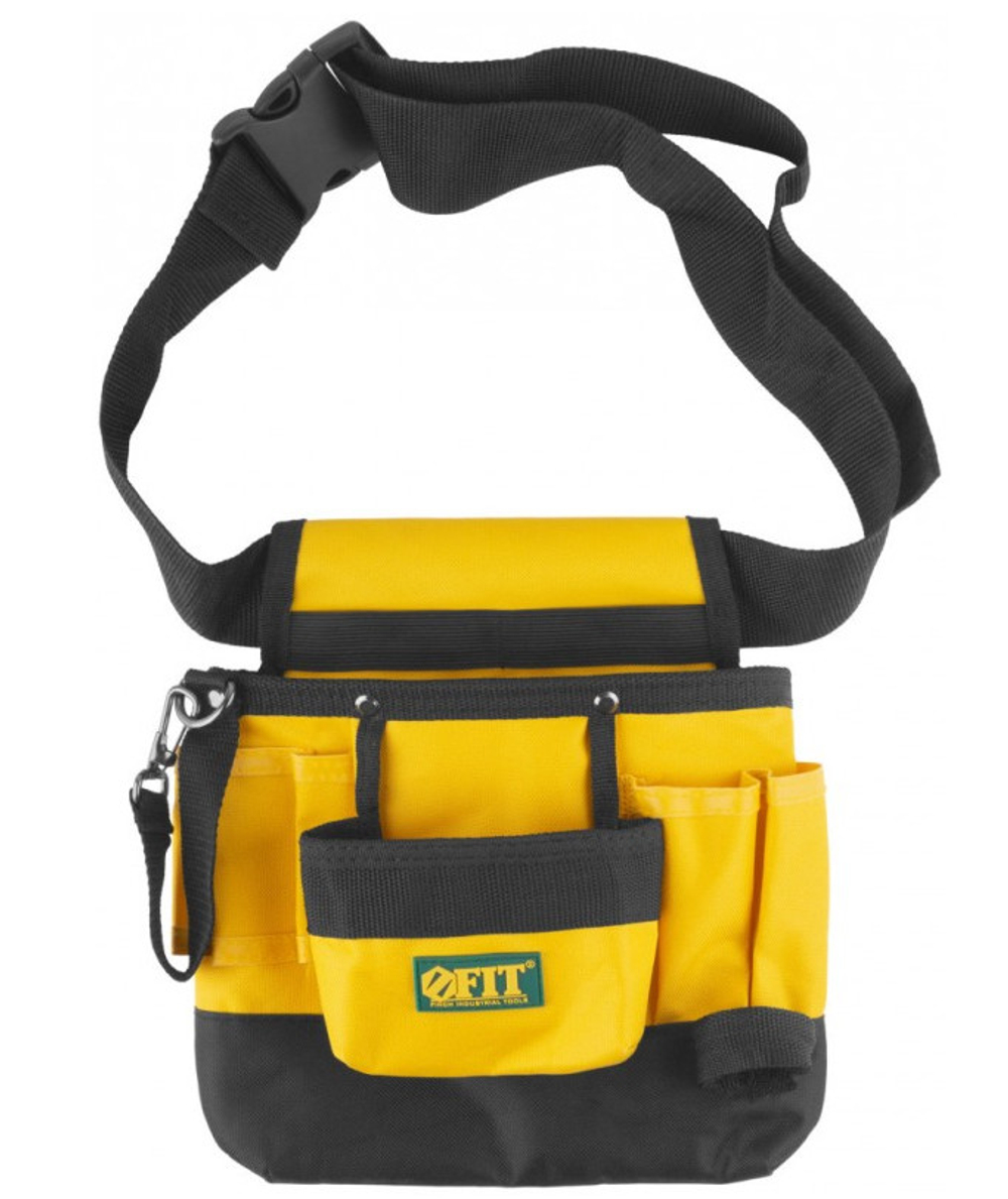 Пояс для инструмента FIT одинарный 9 отделений 1 петля для инструмента