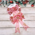 Бант на ёлку «Очарование» 14*18 см (набор 2 шт), Красный