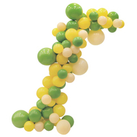 Гирлянда из воздушных шаров, Набор №9, Сочный микс, Пастель, 75 шт Шаринг