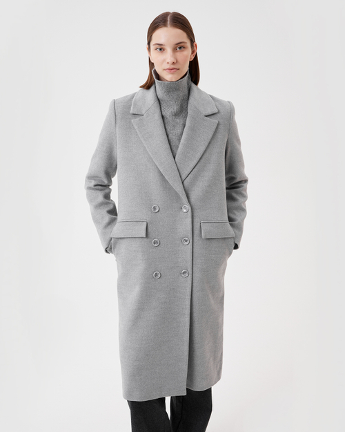 Пальто двубортное