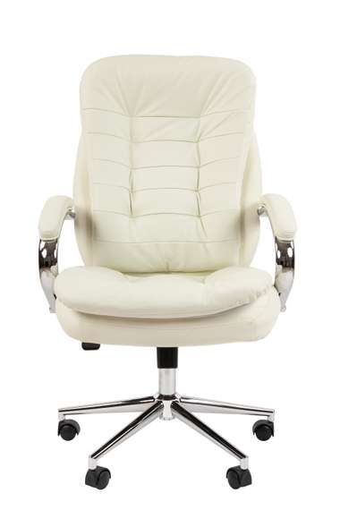 Офисное кресло Chairman 795 Россия нат.кожа/экокожа белая N