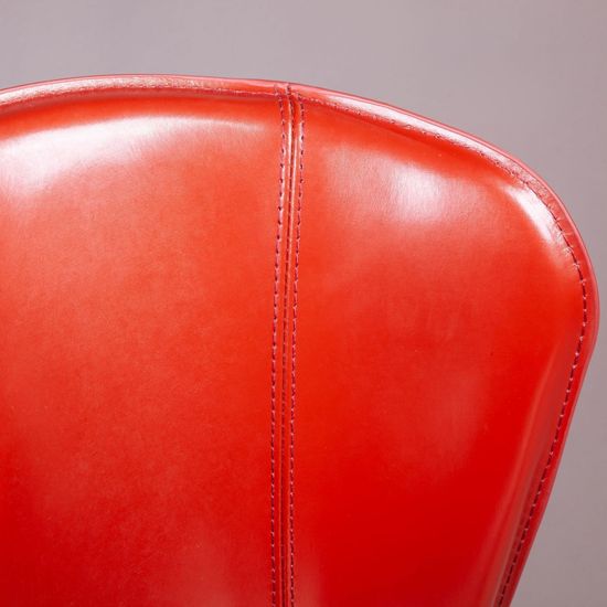Стул Albert, кожа ретро-красный