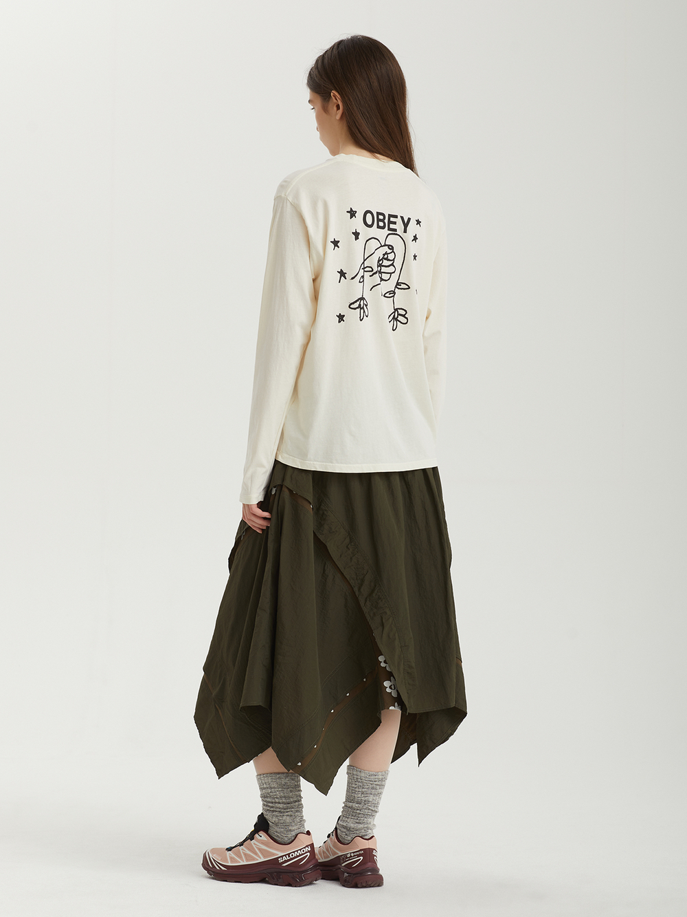 Женский Лонгслив Obey Wilted Bunch