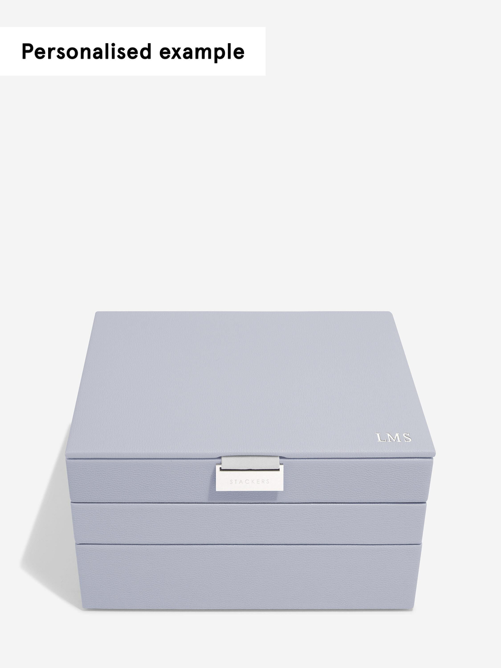 Органайзер для украшений и часов Stackers Classic Jewellery Box, 3 секции -Dove Grey & Rose (Navy Blue / темно-синий / Navy Blue / Органайзер с крышкой)