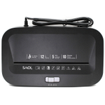 Шредер Deli, 4 уровень секретности (4х40мм), 10 листов, 12 литров