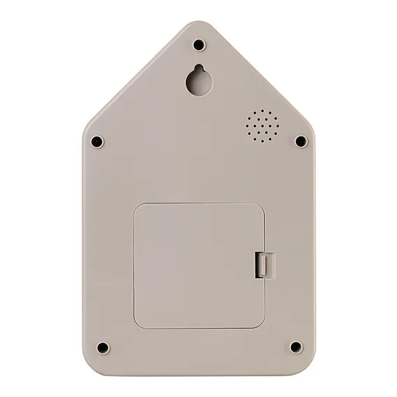 Часы настенные с маятником qq-up, серо-бежевые