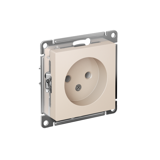 Розетка 1-м СП AtlasDesign 16А IP20 без заземл. без защ. шторок механизм беж. SE ATN000241