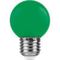 Лампа светодиодная Feron E27 1W зеленая LB-37 25117