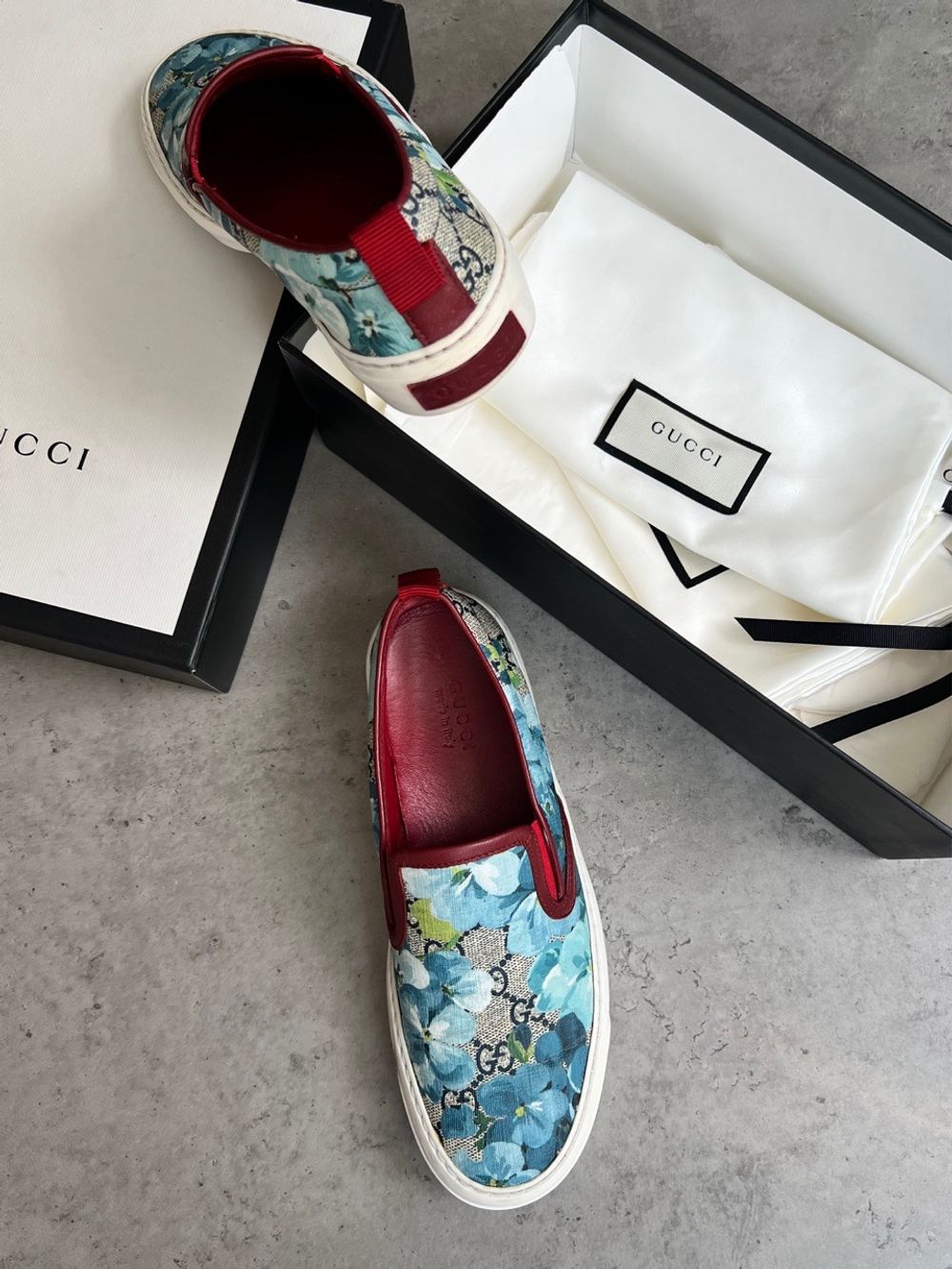Кожаные слипоны Gucci, 36