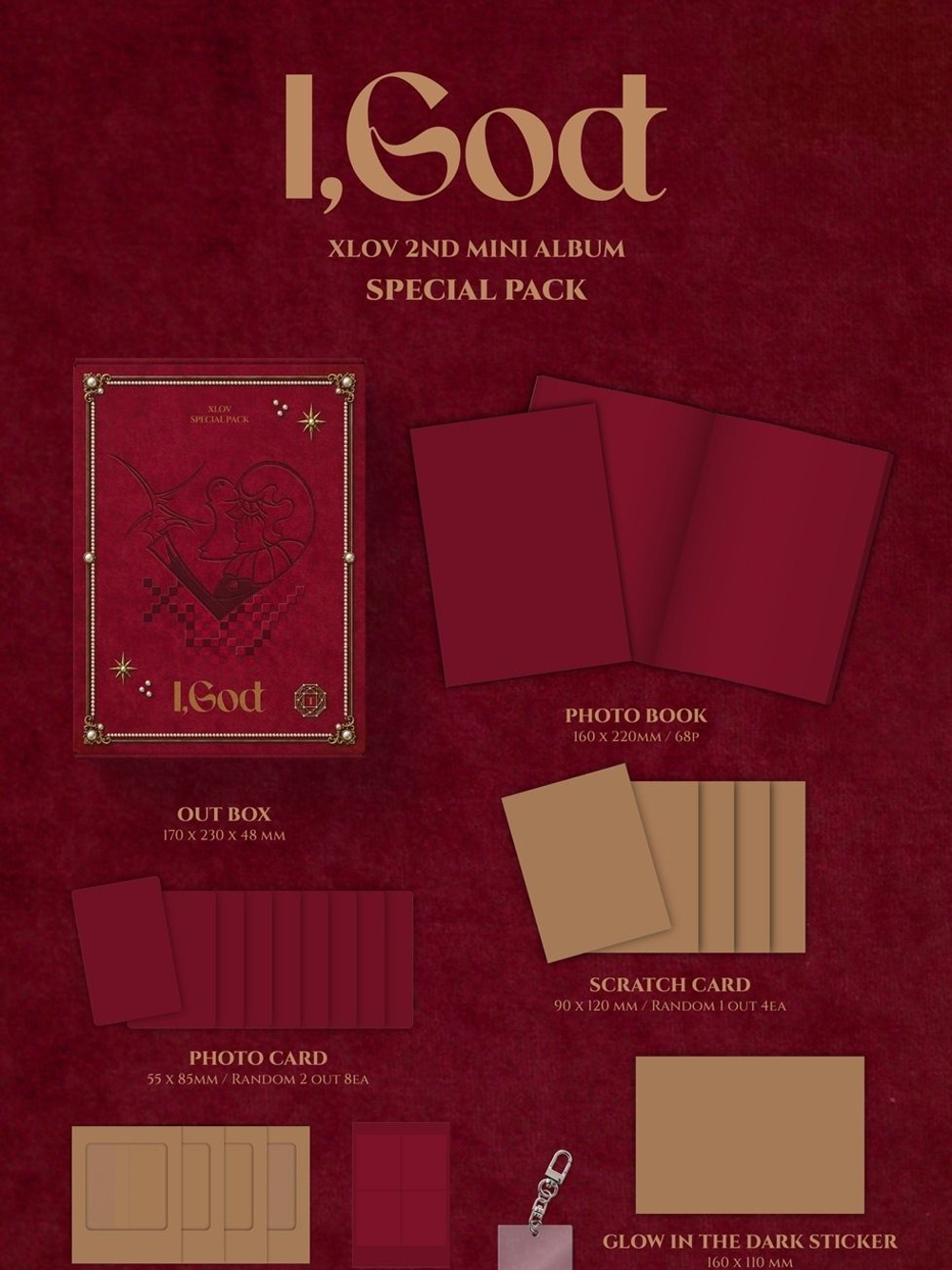 товары XLOV - I,GOD 2nd Mini Album SPECIAL PACK