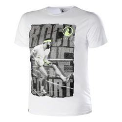 Мужское теннисное поло Quiet Please Rock The Court T-Shirt Men - White, Multicoloured
