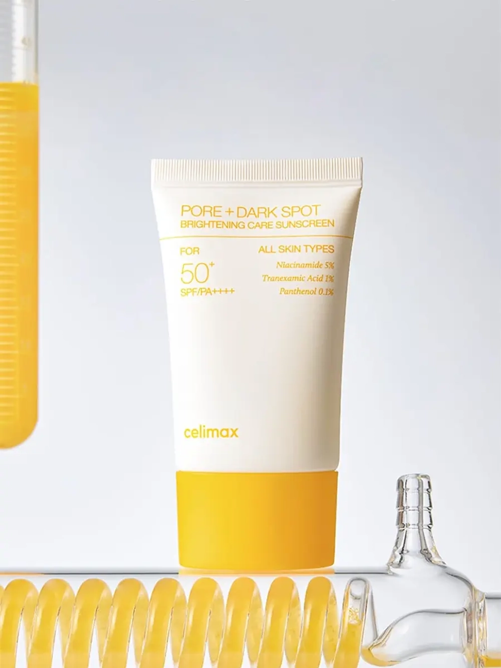 Celimax Осветляющий солнцезащитный крем SPF50 Pore + Dark Spot Brightening Care Sunscreen 50 мл