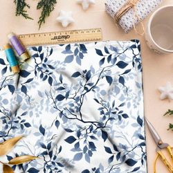 Ткань премиум дюспо ветки в тумане