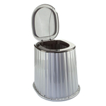 Стульчак для уличного туалета черное серебро