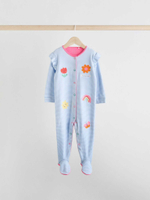 Комбинезон / Cлип для малышей Next E18-354, 3 шт., Голубой, Розовый, Молочный