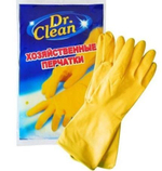 Перчатки хозяйственные резина, размер L, Dr.Clean (12пар/240пар)