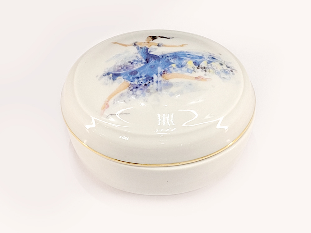 Туалетная коробочка форма Овальная рисунок Фея резвости арт. 80.86403.00.1