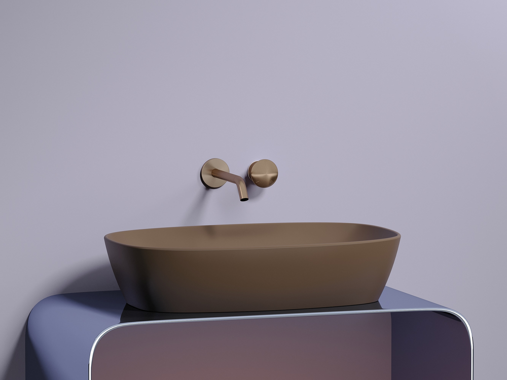 Умывальник чаша накладная овальная (цвет Темно-x