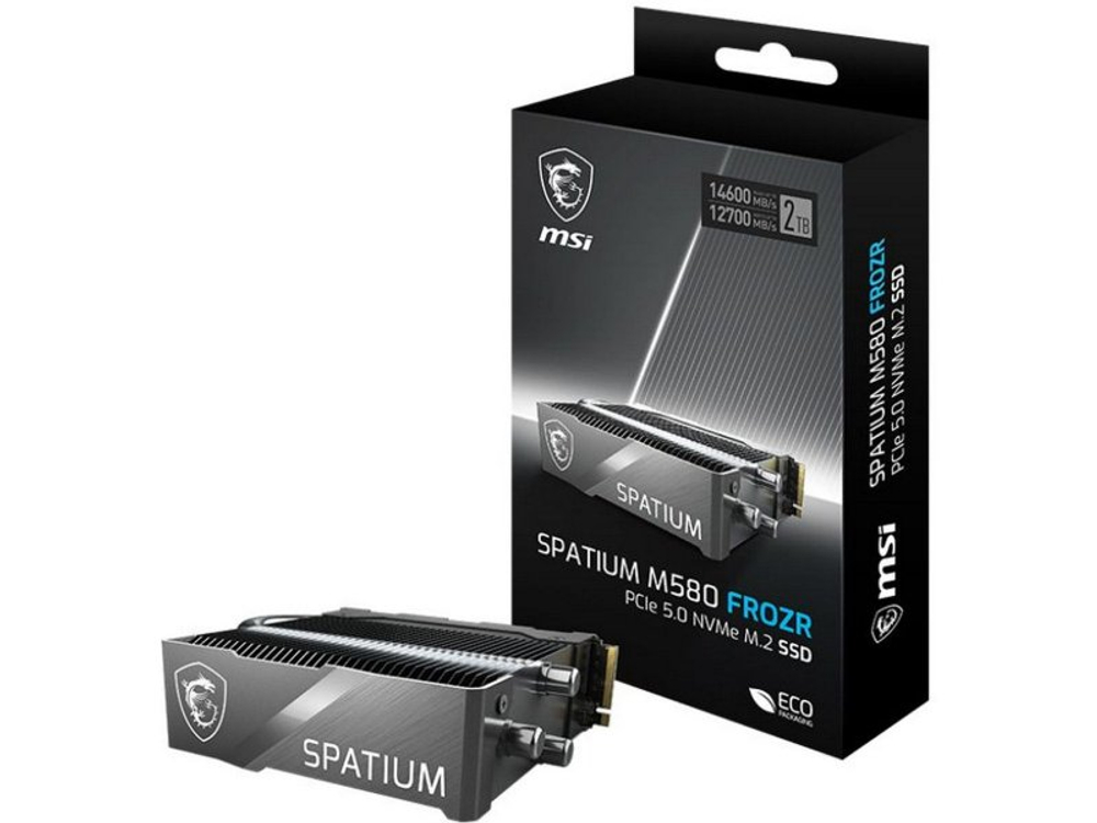 SSD накопитель MSI Spatium M580 2ТБ, M.2 2280, PCIe 5.0 x4, NVMe [S78-440Q780-P83]