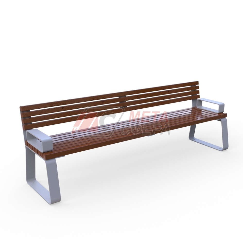 Скамейка Соло с подлокотниками